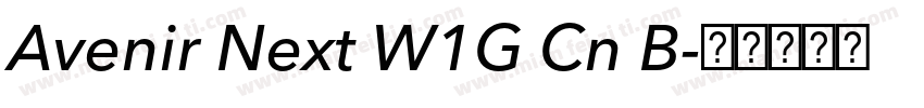 Avenir Next W1G Cn B字体转换